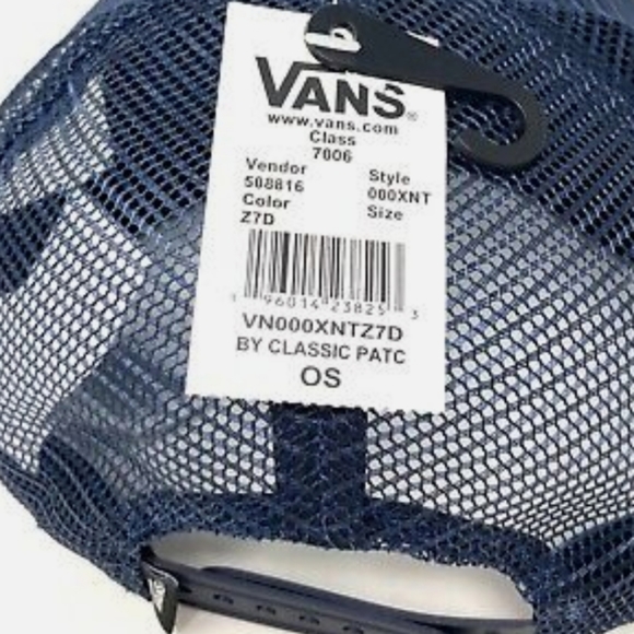 NWT Boy's Vans Classic Patchwork Trucker Trucker Plus Snapback Hat - Picture 5 of 8